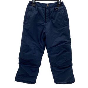 Lands’ End Kids Grow-A-Longs Navy Snow Pants Size 8